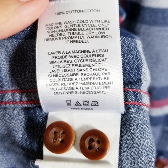 Express Men's Plaid Button Down Longsleeve Shirt - Picture 7 of 7